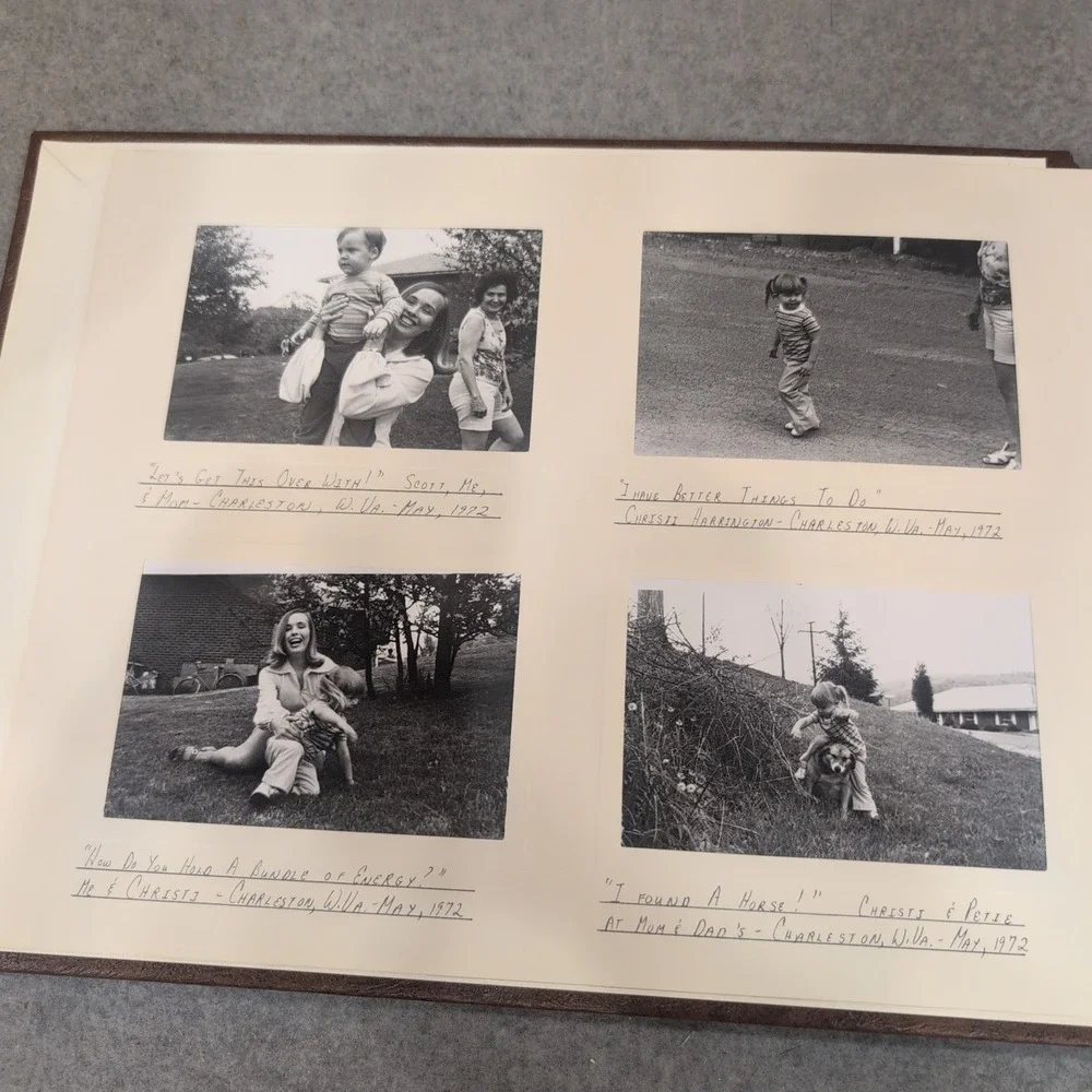 Vtg 1972-1973 Charleston WV Harrington Family Album USAF Col Patricia Harrington - Picture 6 of 16